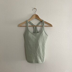 Lululemon Racerback Tank Ribbed Crop Sports Top